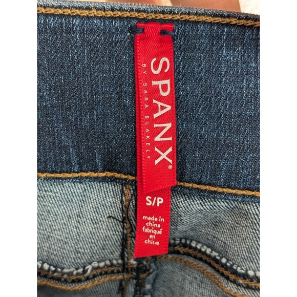 Spanx Jeans Women’s Small Distressed Ankle Skinny Medium Wash Pull On 20203R - Picture 8 of 11